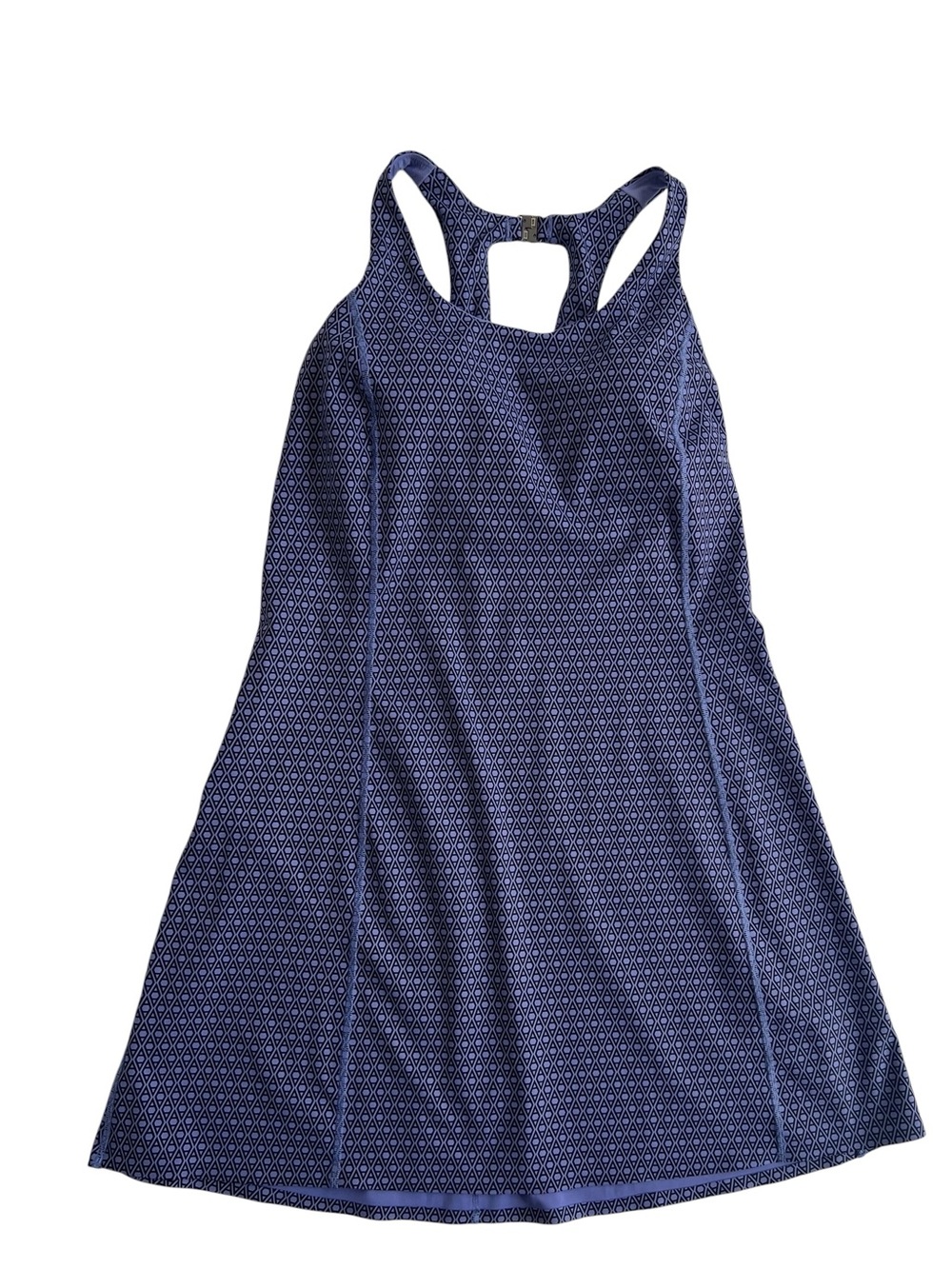 BNWOT - Athleta Purple and Black Geometric Racerback Dress